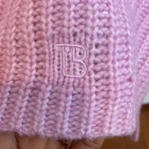 Ted Baker London Ribbed V Neck Wool Blend Pullover Sweater Size 4 - Picture 10 of 10